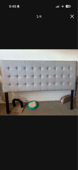 ✨ Elegant White Tufted Queen Headboard
