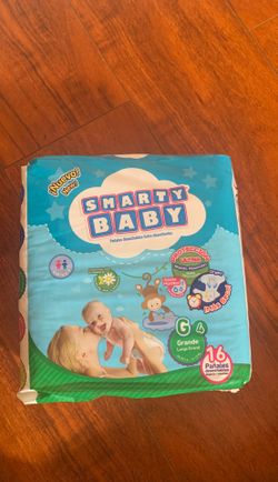 SMART BABY DIAPERS. Size:4(large) 16 diaper. $6.00 each pack. 8 pack available.