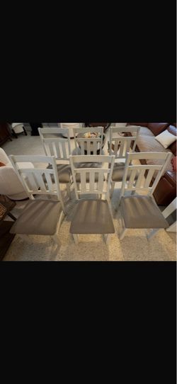 Set  a Matching set of 6 Powell “Turino “ Dining Chairs – Good Condition. $225 obo