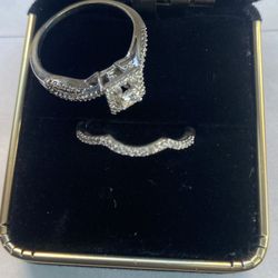 Engagement Ring & Wedding Band