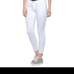 FRAME DENIM Le Skinny Ankle Skinny Jeans - Mid Rise Size 23 White 