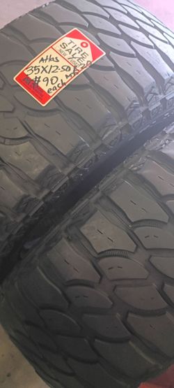 35x12.60r22 Atlas $90 each we have only 2 $180