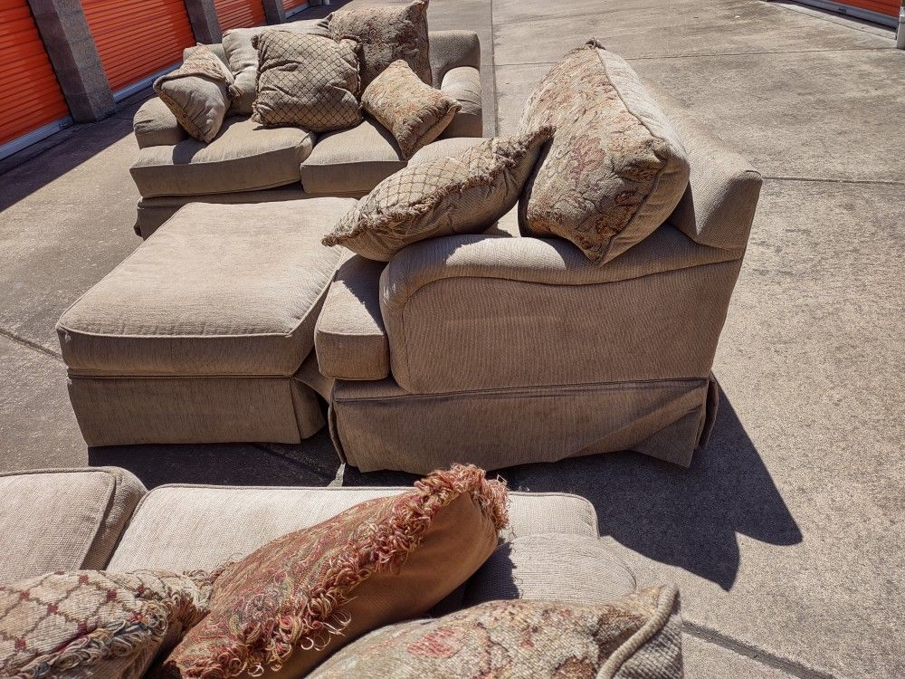 Couch, Love Seat, Chair And Ottoman