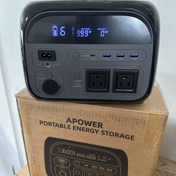 500W 345Wh Powerbank Emergency Power Supply Backup LiFePO4 Battery Camping Portable Power Station Phone Charge- Solar Generator with 500W AC Output fo