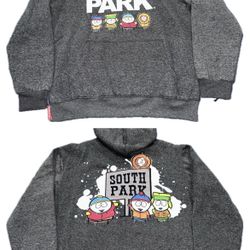 South Park X Members Only Gray Pullover Hoodie Sweatshirt Mens M & XL NWT