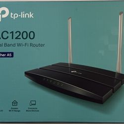 TP-Link AC 1200 Dual Band Wi-Fi Router (Archer A5)internet Router,4x 10/100 Mbps Fast Ethernet Port