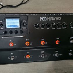 Line6 POD HD500X Guitar Multi Effects Modeler and Processor Pedal Board Bass Vocal Looper