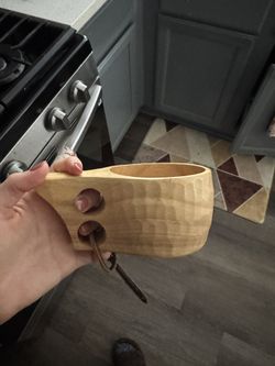 3 Wooden Coffee Cups