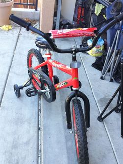 Red bicycle