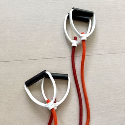 Fitness Resistance Rubber Tubes With Handles Good Conditions 