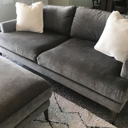 Couch and Ottoman from West Elm