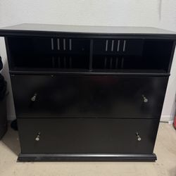 Black Two Drawer Dresser