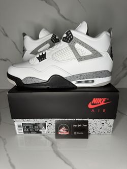 Brand New Jordan 4 White Cement Size 12M