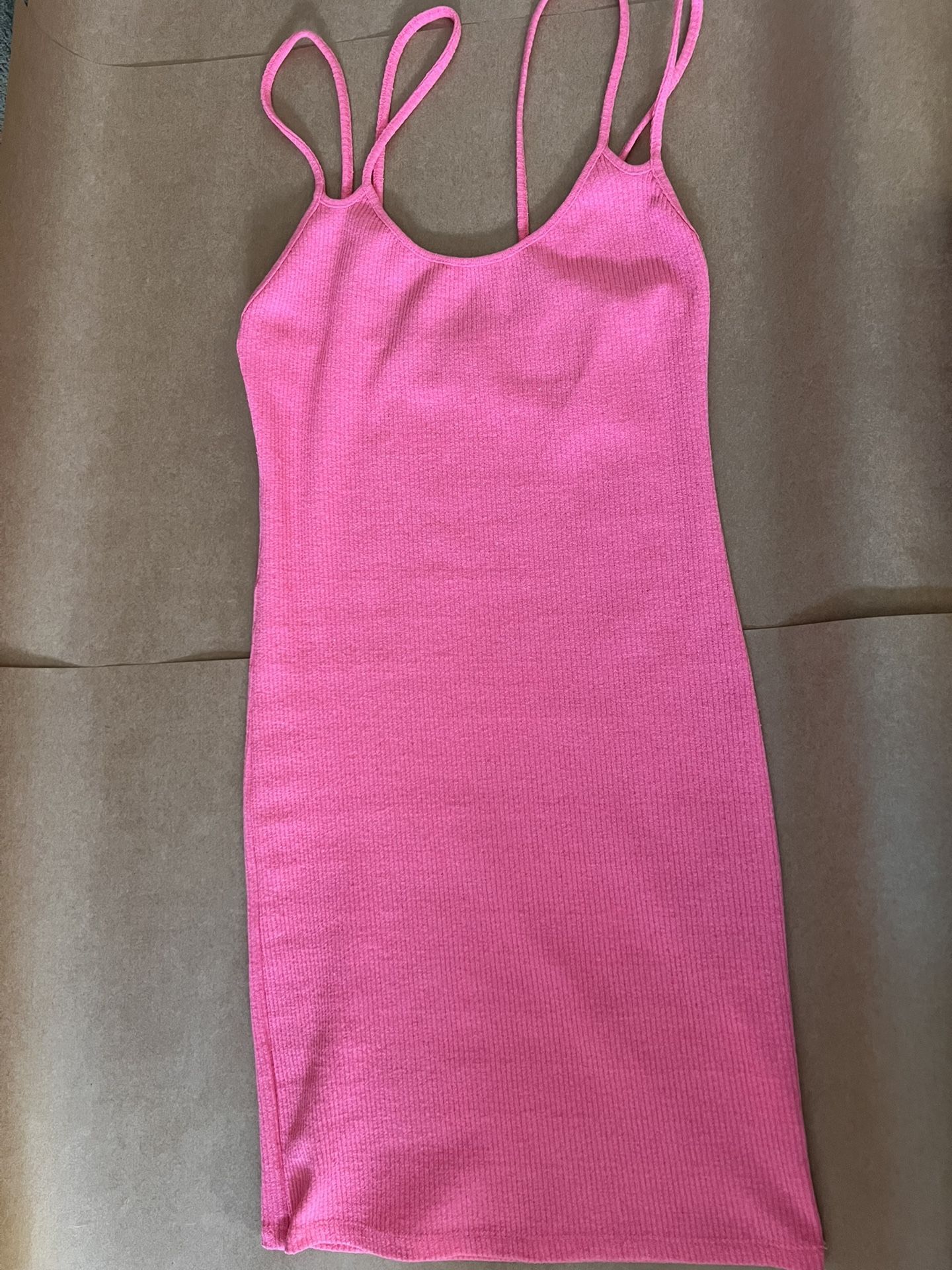 Double Strap Pink Dress