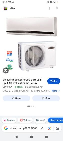 SoleusAir 9000 BTU Mini Split AC with Heat Pump