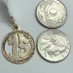 14k Two Tones Charm