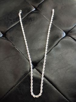 NEW Sterling Silver Rope Chain Necklace