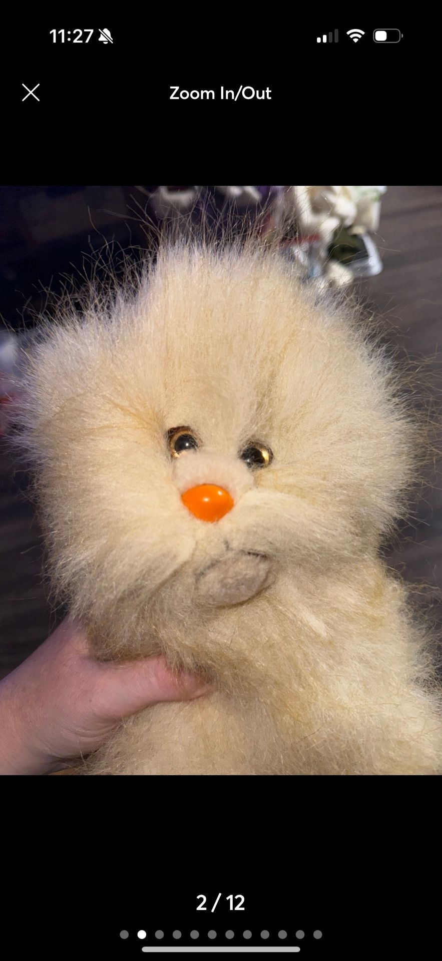 vintage Joy Times 1983 cat plushy