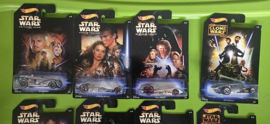 Hot Wheels Star Wars Complete 8-Car Set – New & Sealed

