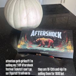 Aftershock 2024 Metal Festival 2 Vip passes