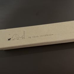My Birth Certificate ceramic holder NEW