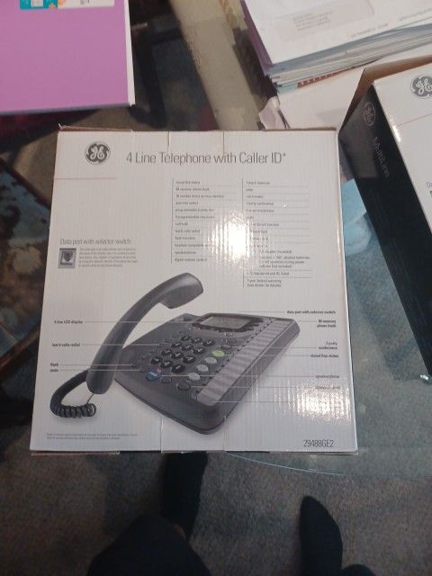 4 Line GE Telephone With Caller Id And Intercom