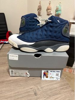Size 9.5 - Air Jordan 13 Retro Flint Grey Navy 2020
