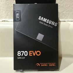 Samsung 870 EVO 2TB 2.5" SATA III Internal SSD (MZ-77E2T0) Sealed