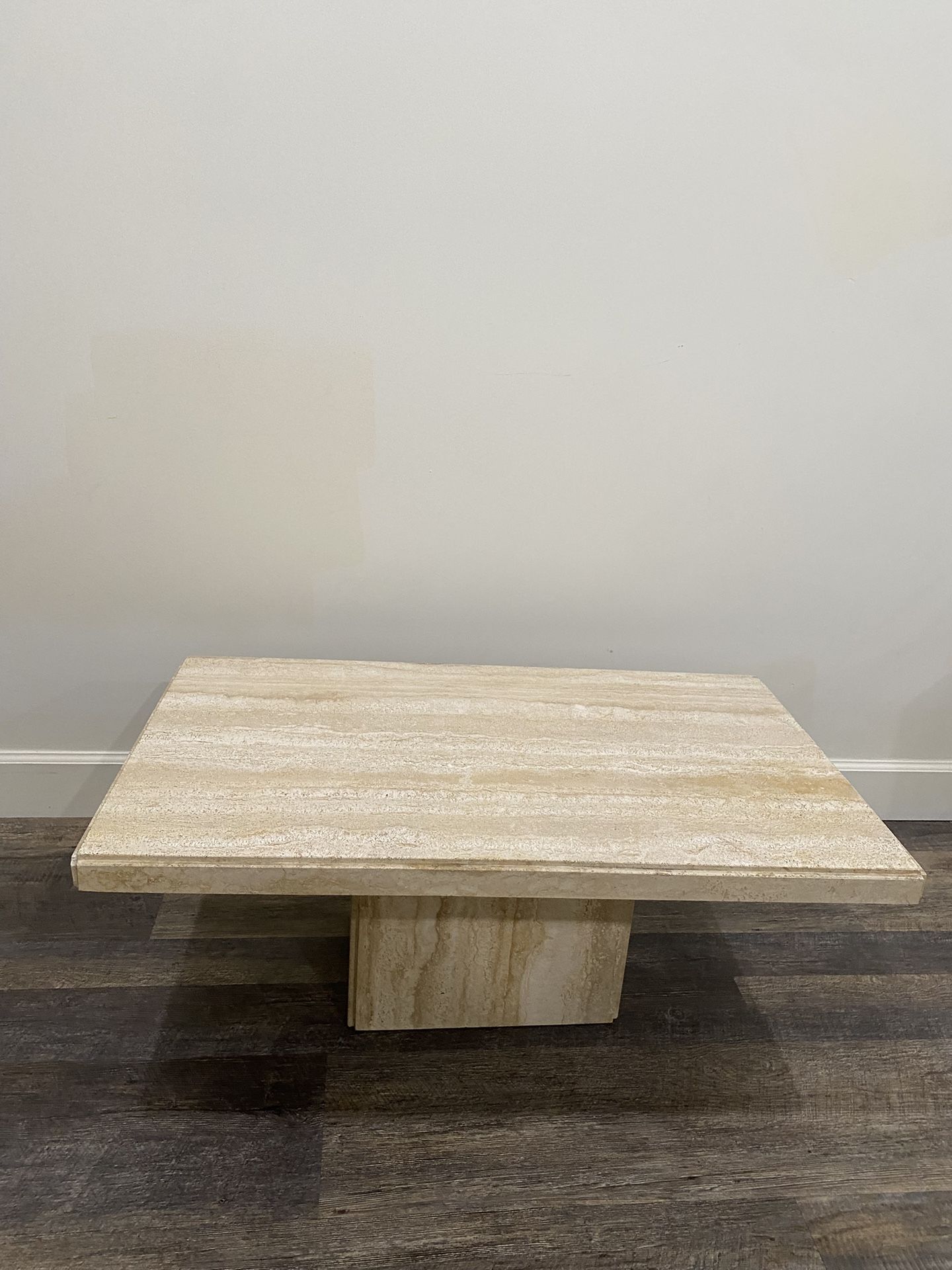 Vintage Italian Travertine Coffee Table