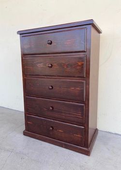 Five Drawer Tall Dresser