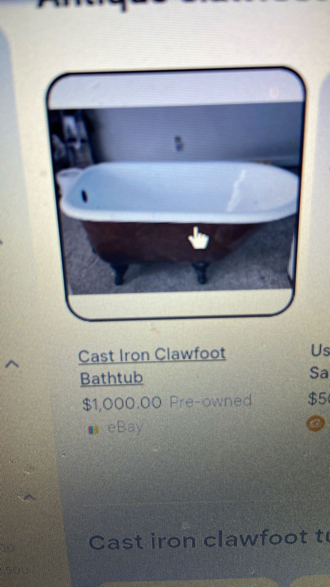 Antique Claw foot Tub