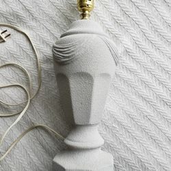 Cute Gray stucco lamp