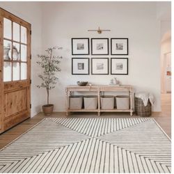 2 pcs 6x9 Ruggable inkdrop rug and pad