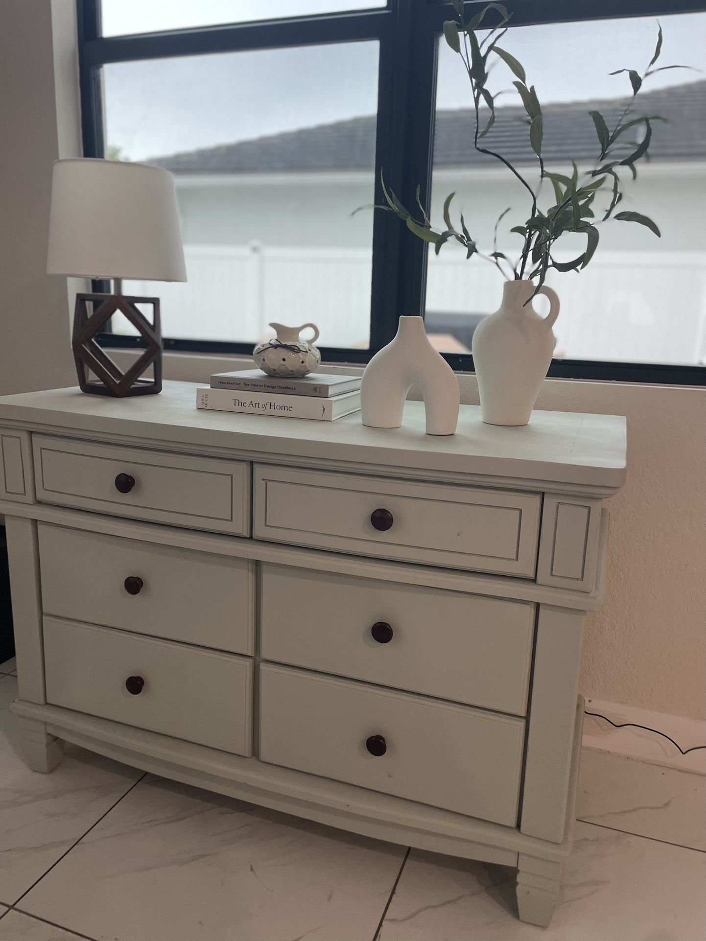 Dresser Table Console Table Solid Wood