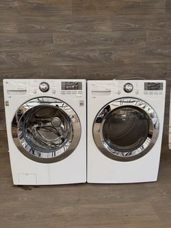 LG washer and gas dryer laundry set