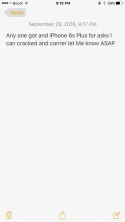 iPhone 6s Plus I need