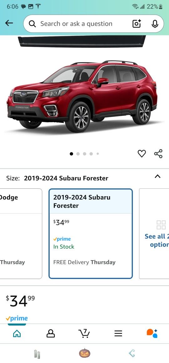 Window Visors Rain Guards for 2019-2024 Subaru Forester