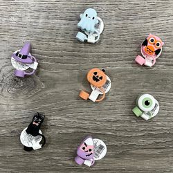 Target Silicone Straw Toppers Bundle (Halloween) (X7)