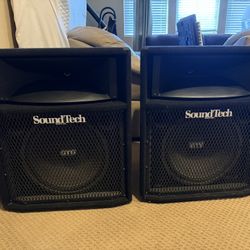 Pair Of SoundTech CX2 PA Floor Speakers