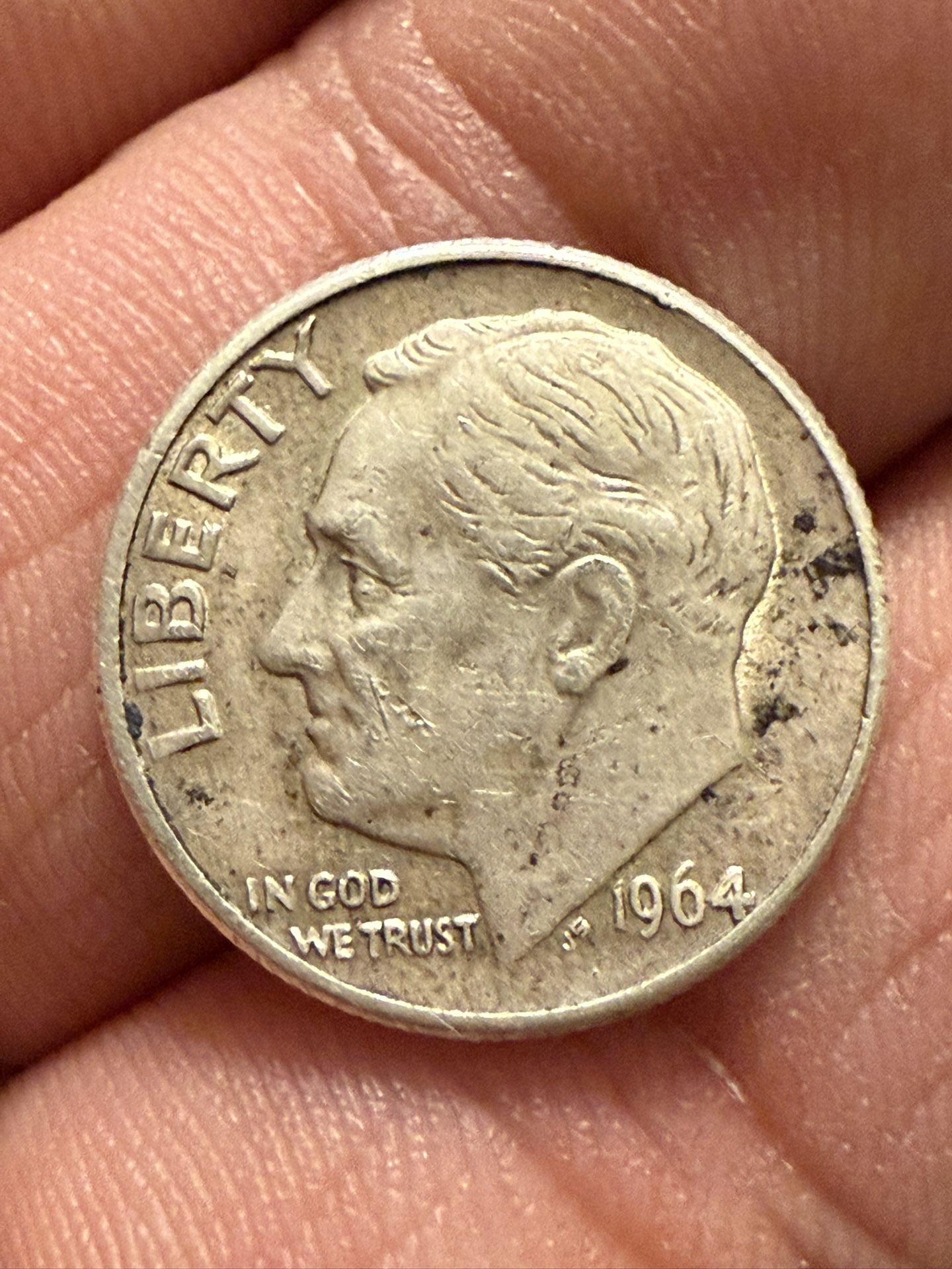 1964 D Silver Dime 