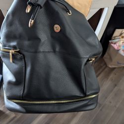 Leather Diaper Backpack