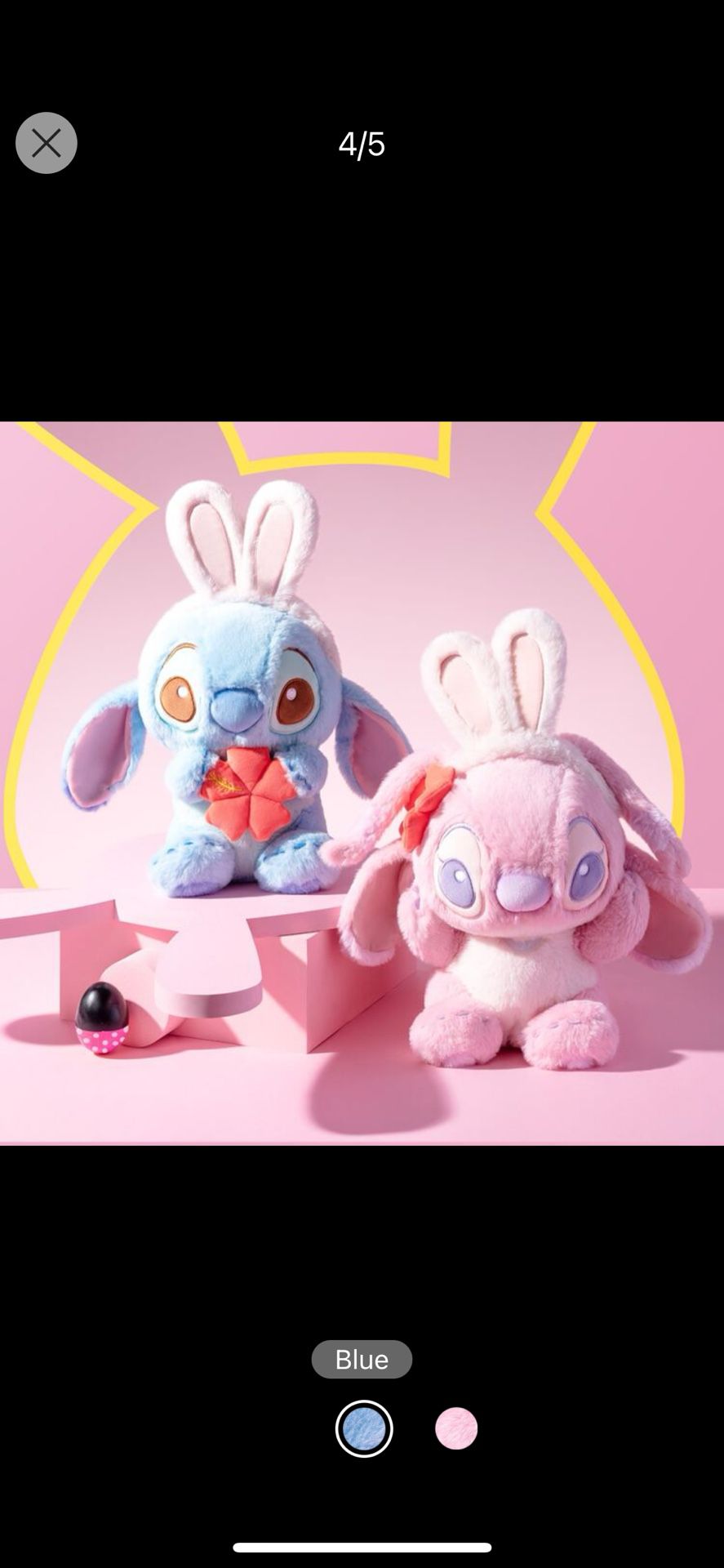 Miniso Lilo And Stitch Costume Changing Bunny Plush Toy