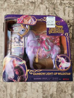 New Open Box Unicorn Academy Wildstar Rainbow Light-Up Unicorn