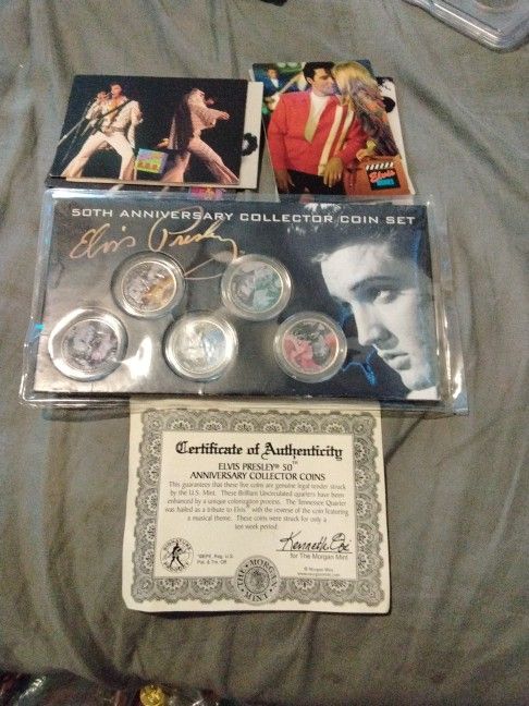 Elvis Presley 50 Anniversaries Collecter Cojns