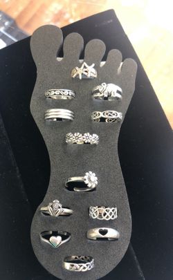 Toe Rings or mini adjustable rings 925 silver