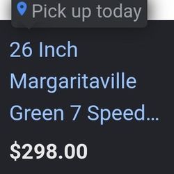 Margaritaville Ladies Cruiser Bike