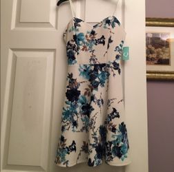 Fashion Q Summer floral cocktail dress flared