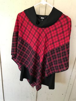 Women’s poncho style blouse