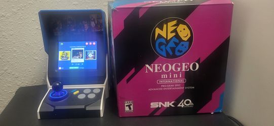 Neo Geo mini arcade! International Edition retro nintendo nes snes gameboy sega genesis saturn dreamcast sony playstation ps1 ps2 ps3
