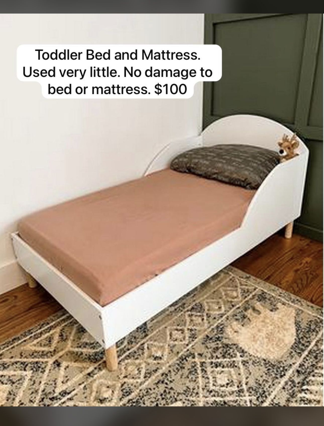 Toddler Mattress And Bedframe. 